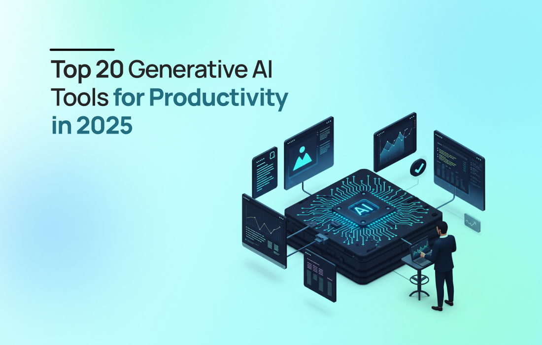 Top 20 generative AI tools for productivity, creativity, and automation in 2025